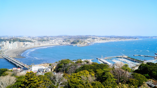湘南友禅の工房「アトリエ内田」のある神奈川県茅ヶ崎