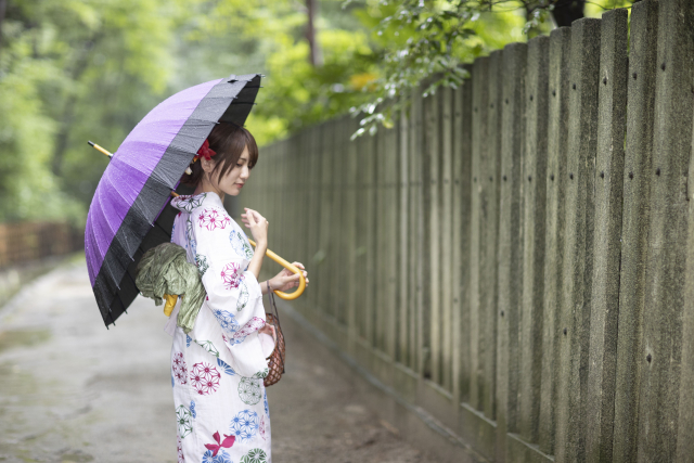 着物用の大き目の傘