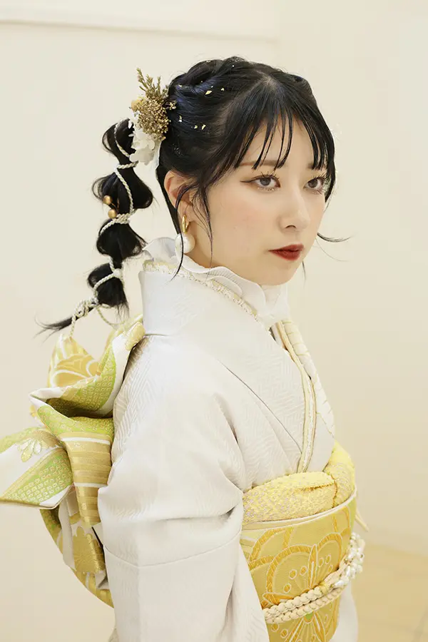 ツインオニオンヘア ◇ 振袖ヘアスタイル No.2022W05 | 千葉県で