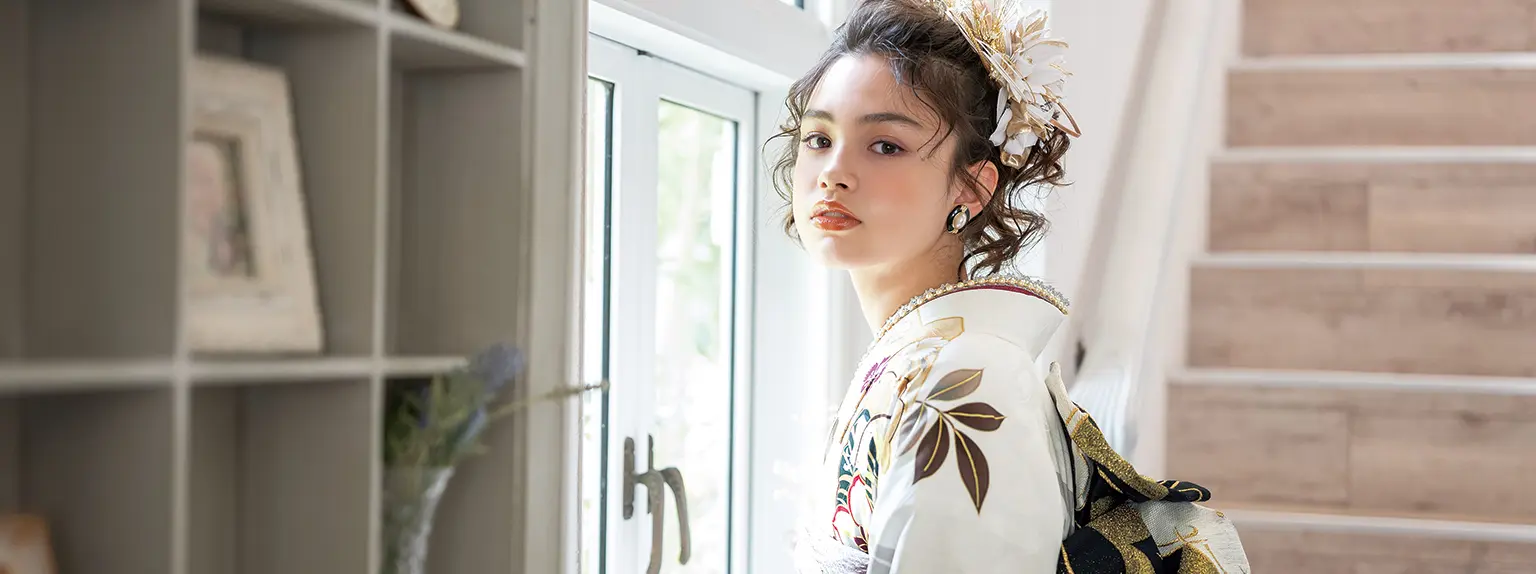 No.7 成人式草履バッグセット 振袖用 パール＆ストーン No.7 成人式