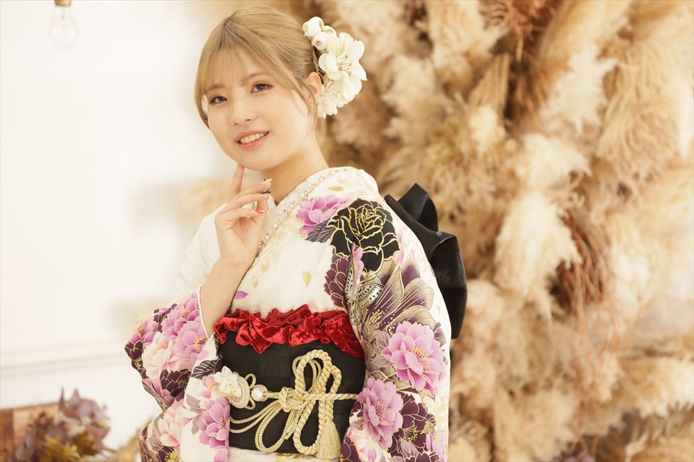 白　紫　黒　花