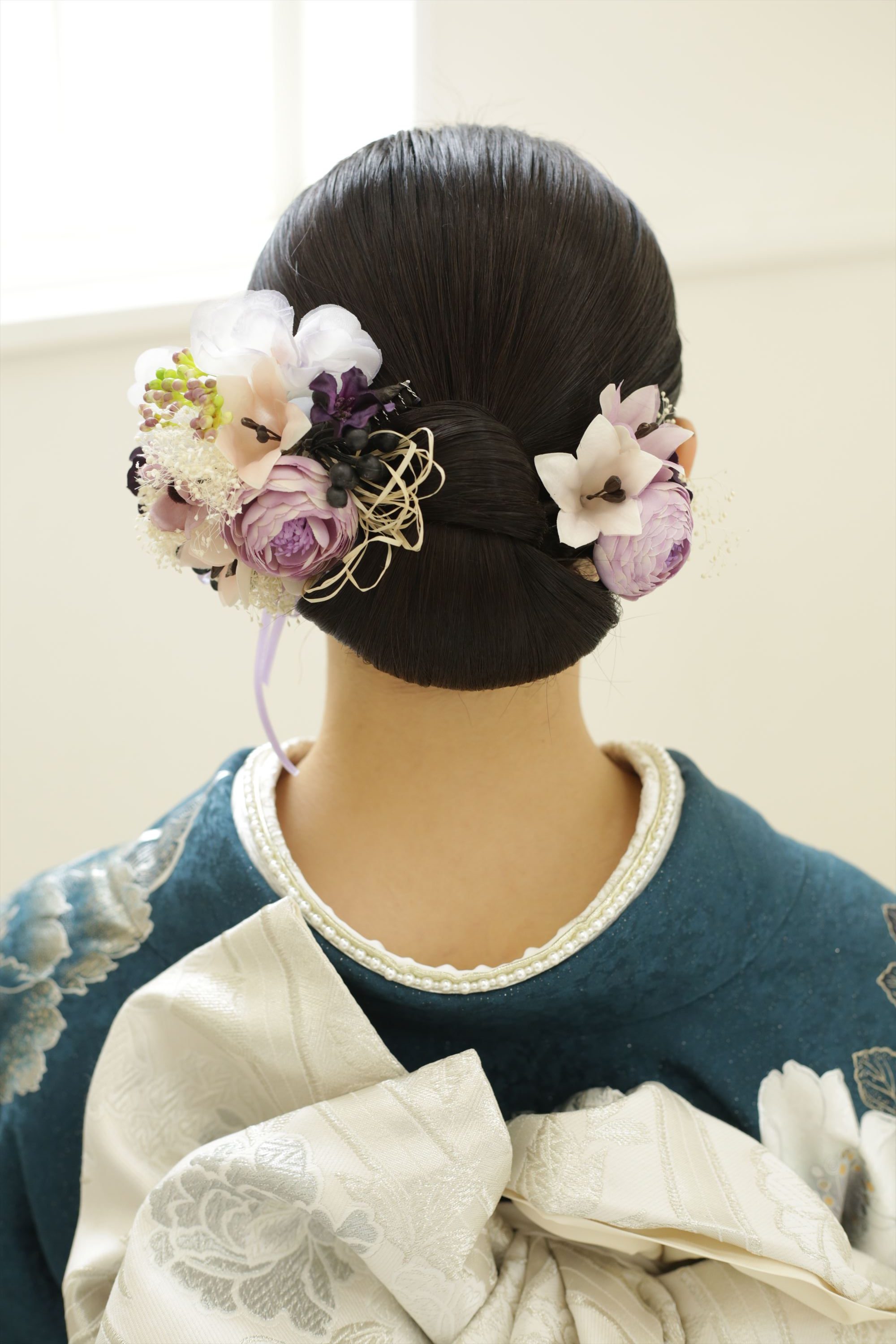 紫　青　花