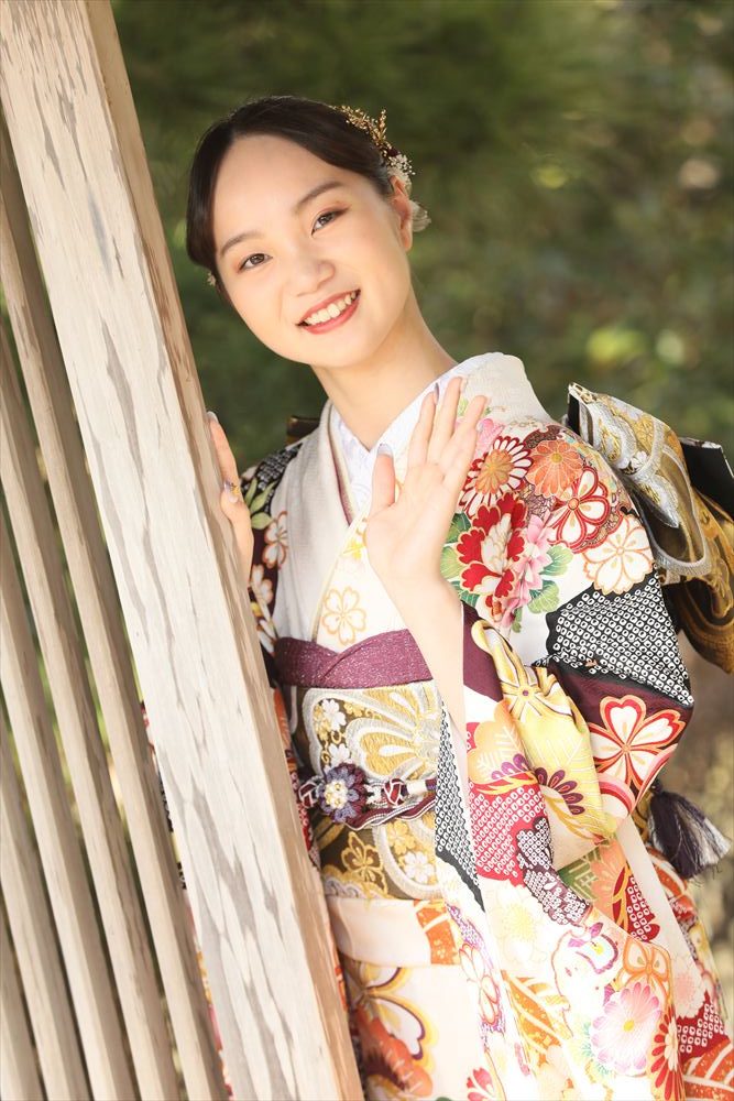 白　紫　花
