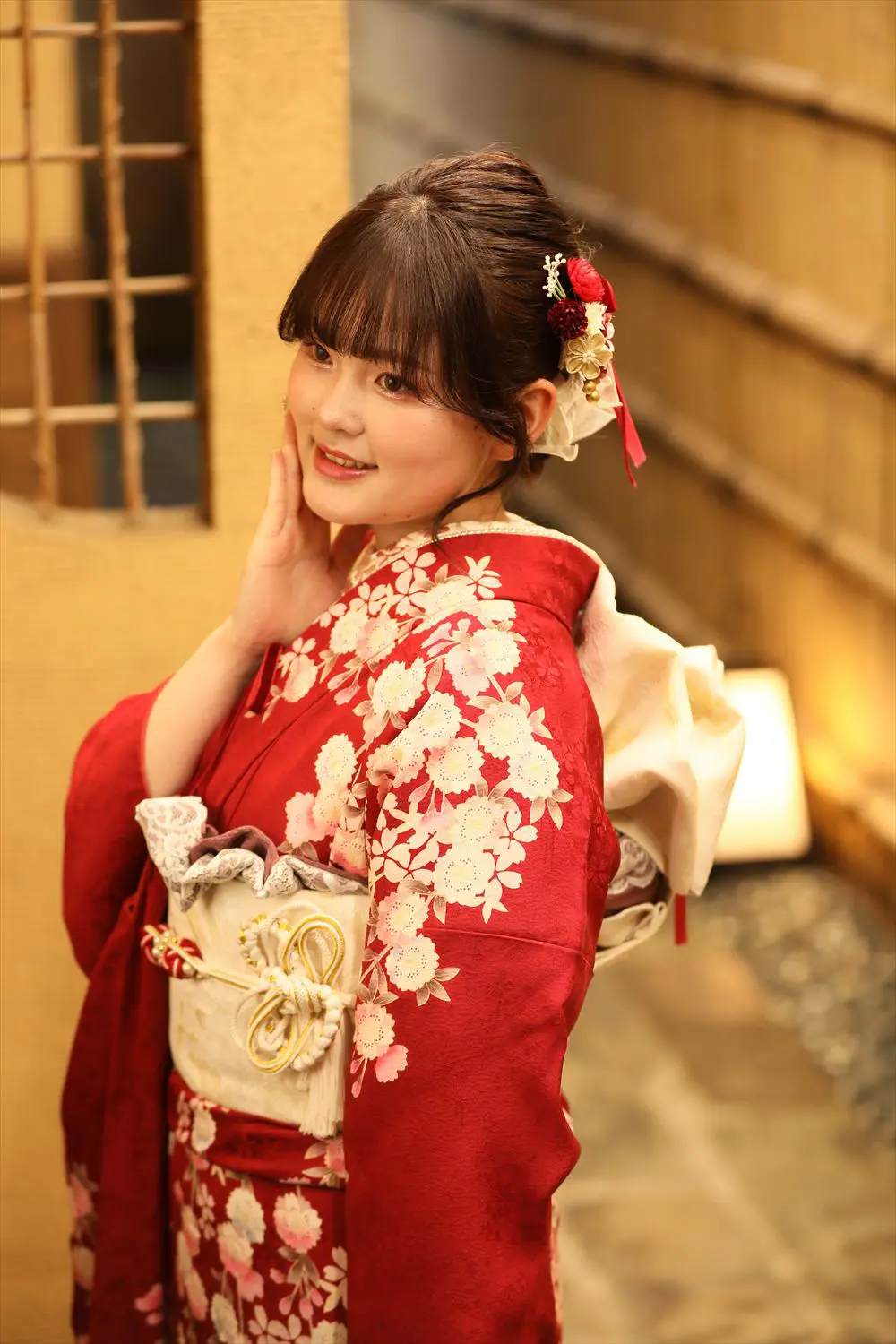 赤　花