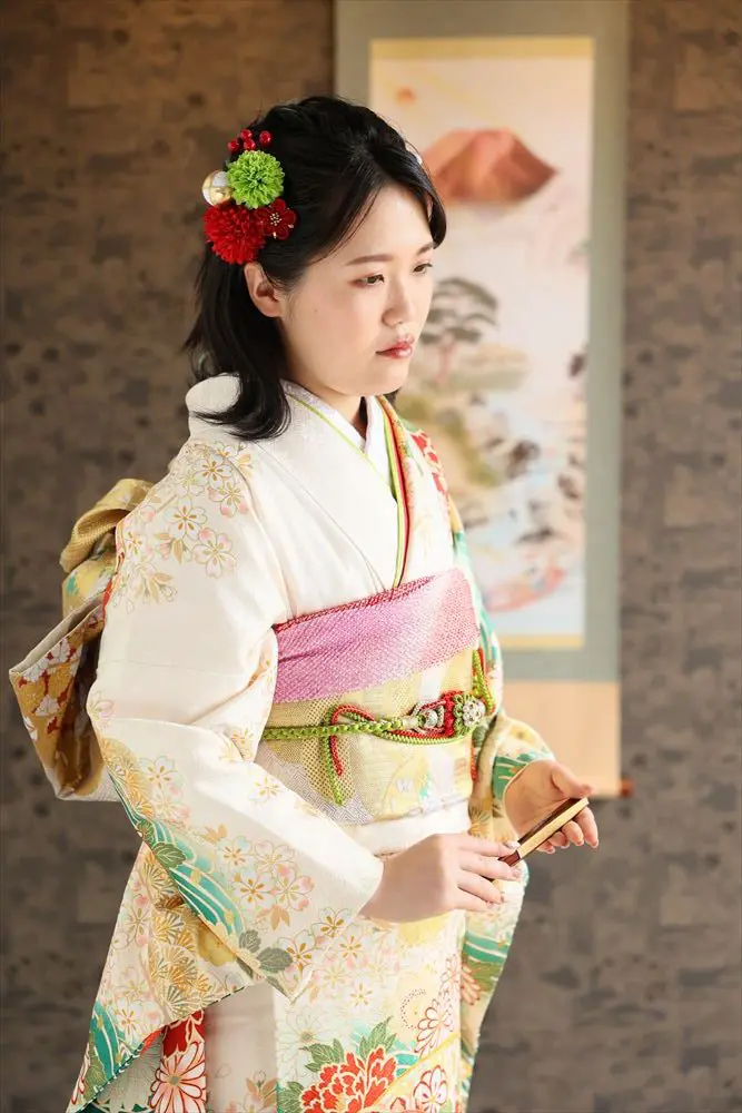 白　桜　和柄