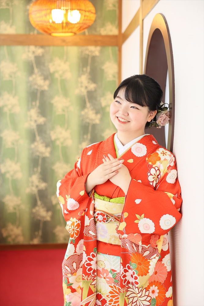 赤　花
