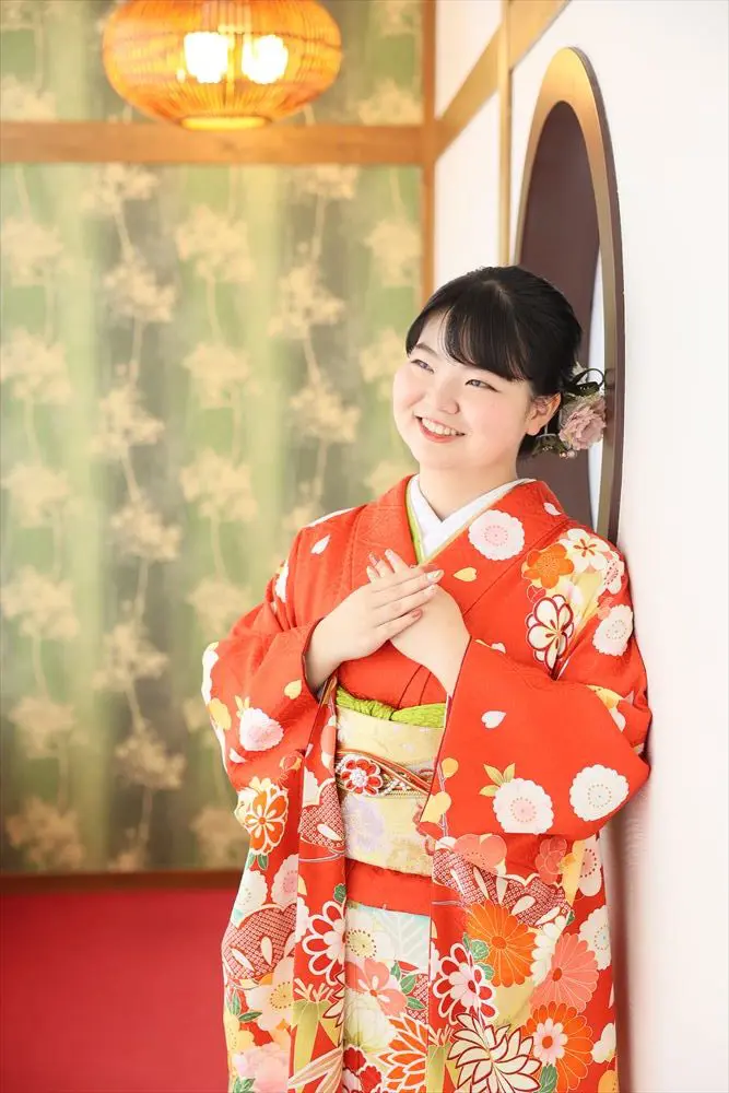 赤　花