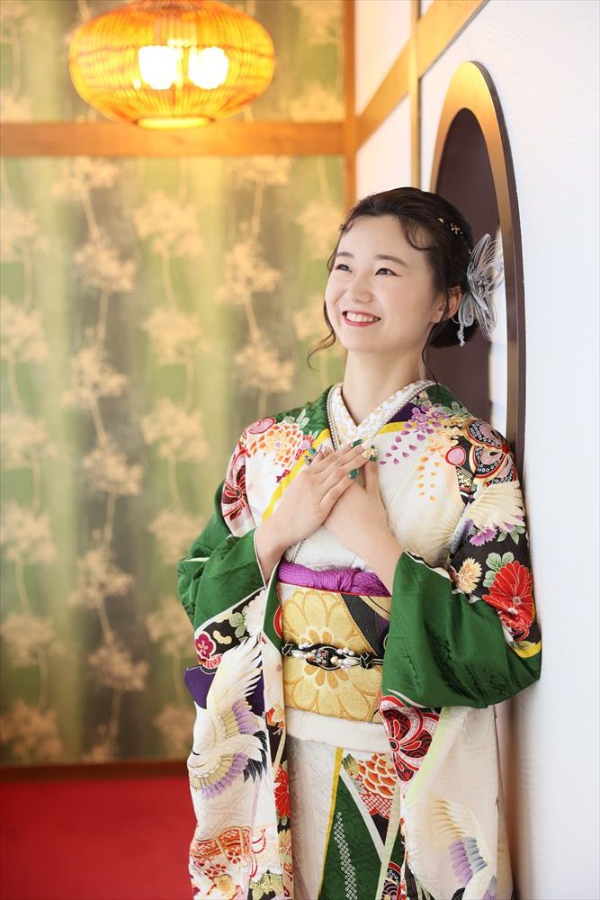 白　緑　紫　鶴　梅　毬