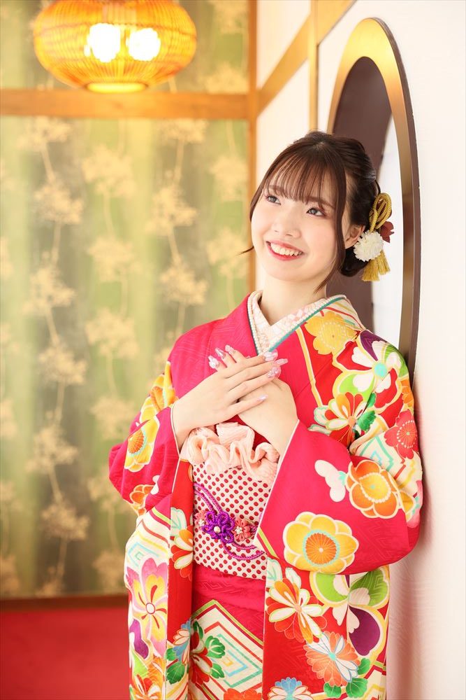 赤　花