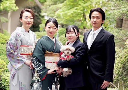谷屋の前撮り家族写真