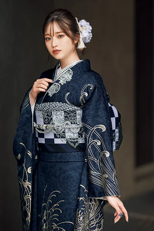 編集中♡ゆったりサイズ♡あざやかブルー♡振袖フルセット　成人式前撮り HATACHI No.3108 | 千葉県で成人式の振袖レンタル・購入・前撮り
