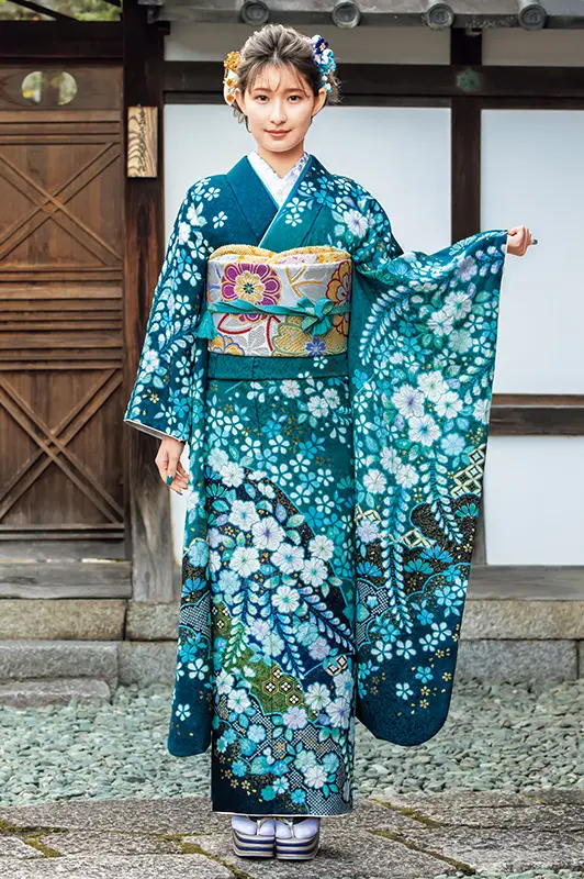 青 | 新作振袖コレクションカテゴリー | 千葉県で成人式の振袖