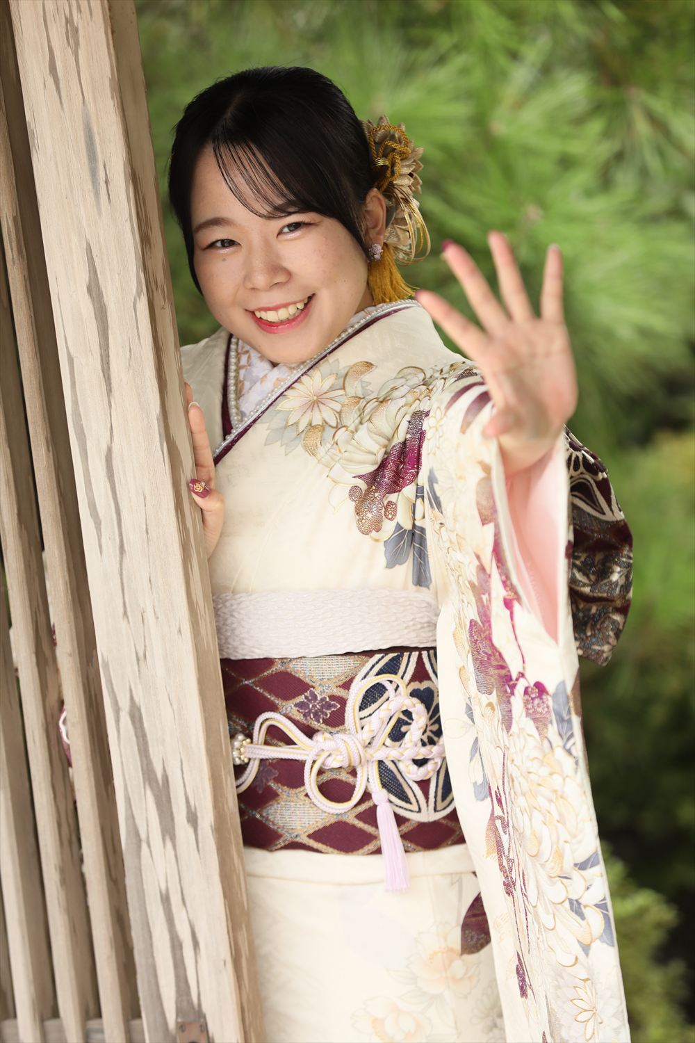 白　紫　花