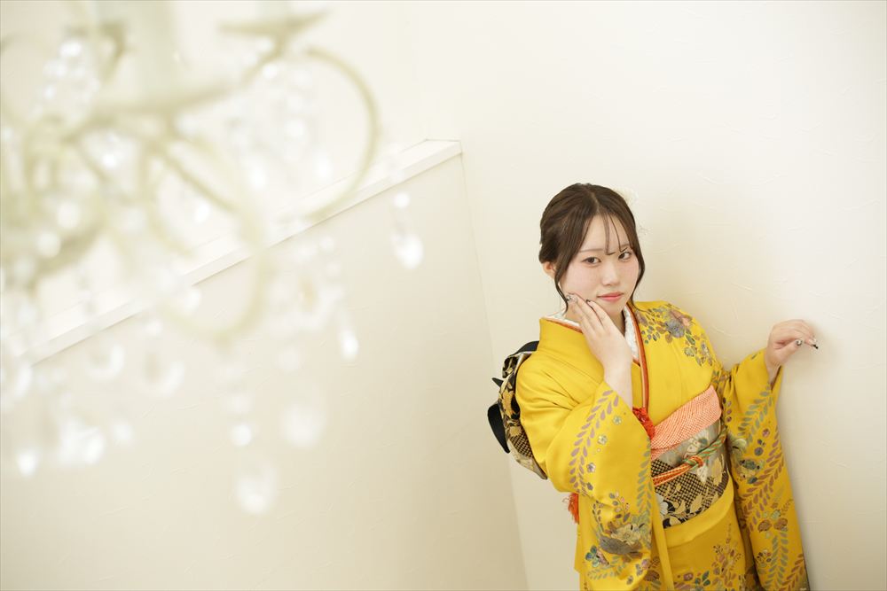 ママ振り　黄色